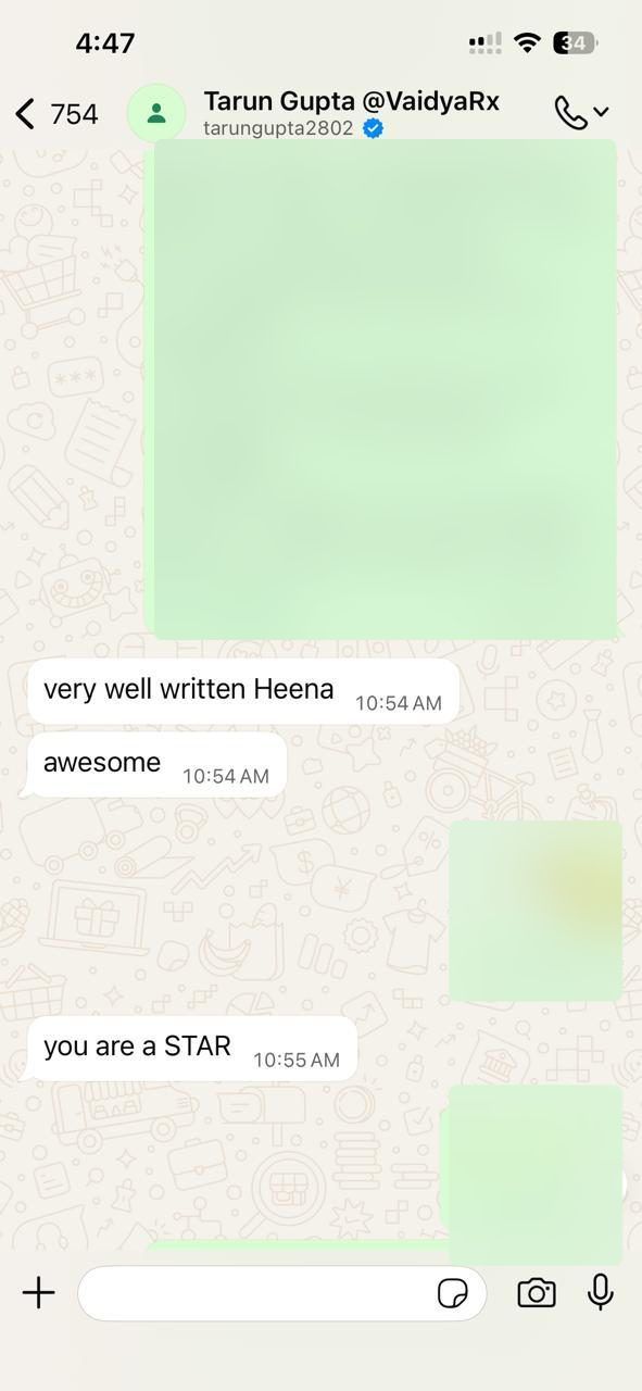 Very well written and you are a star
