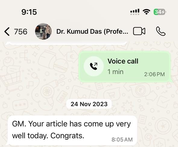 Your article has come up very well today