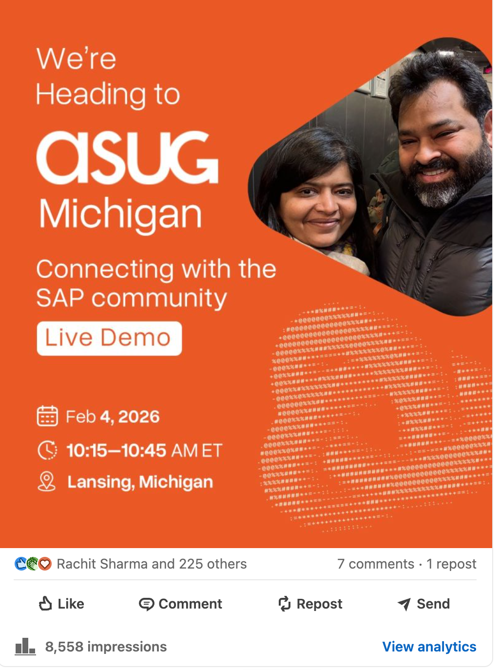 ASUG Michigan event promotion